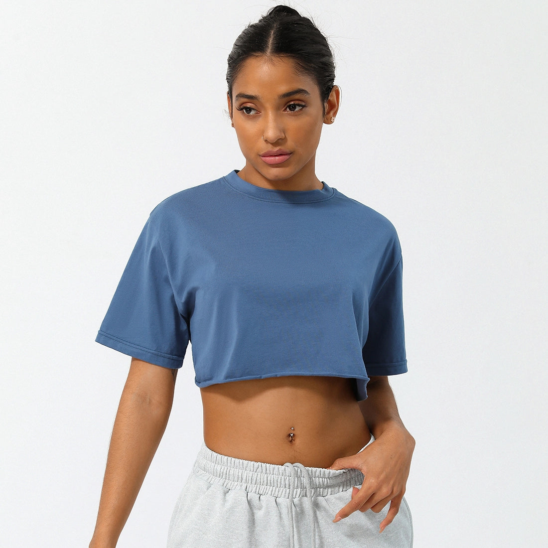 Cropped Casual Tee Collection