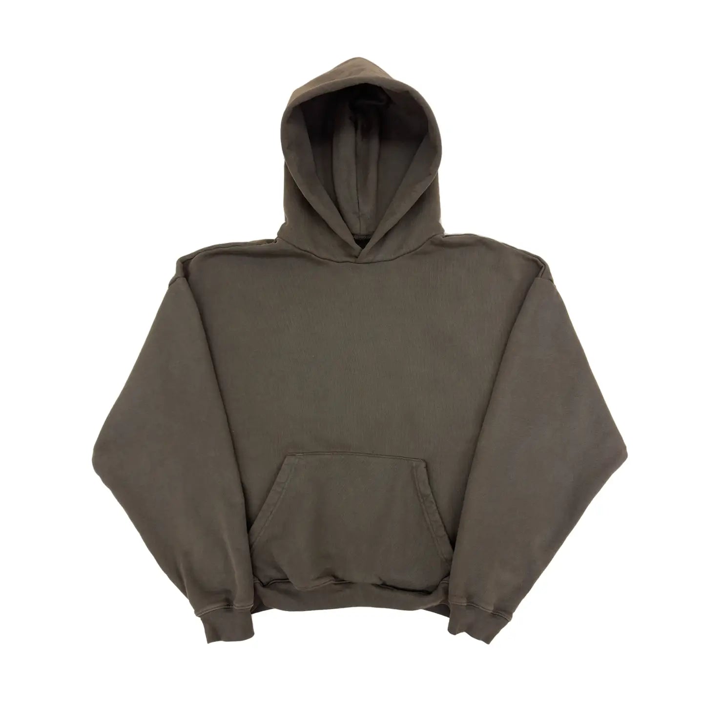 Vintage Charcoal Fleece-Lined Hoodie