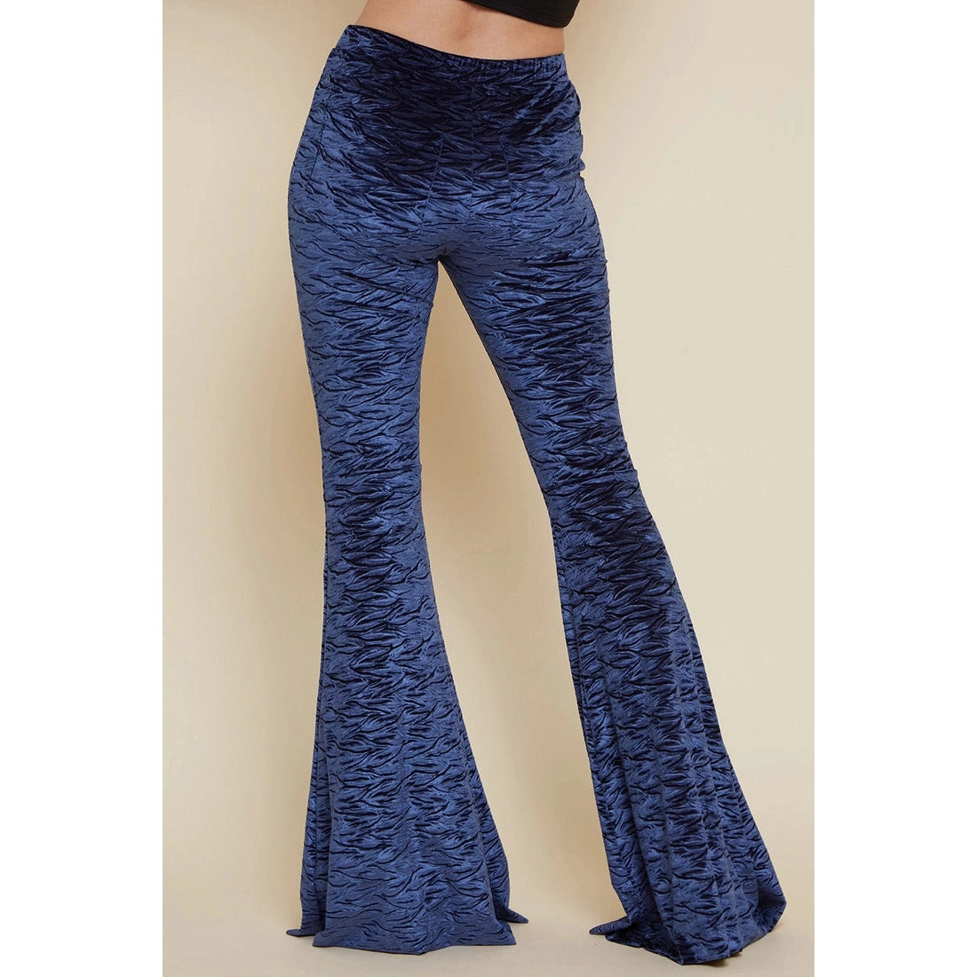 Sapphire Velvet Bell Bottoms