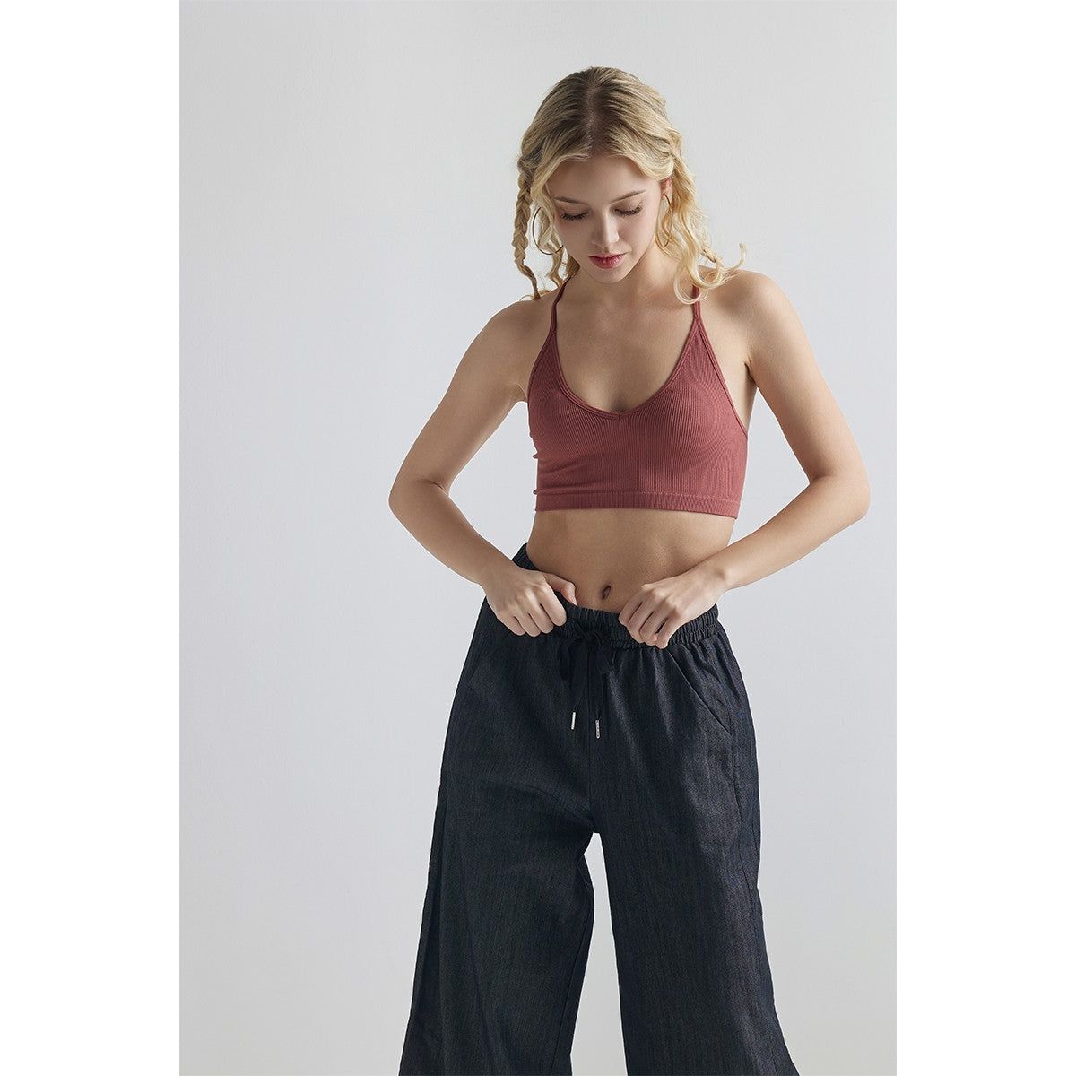 Relaxed Fit Denim Lounge Pants