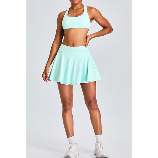 FlowFit High-Waisted Tennis Skirt