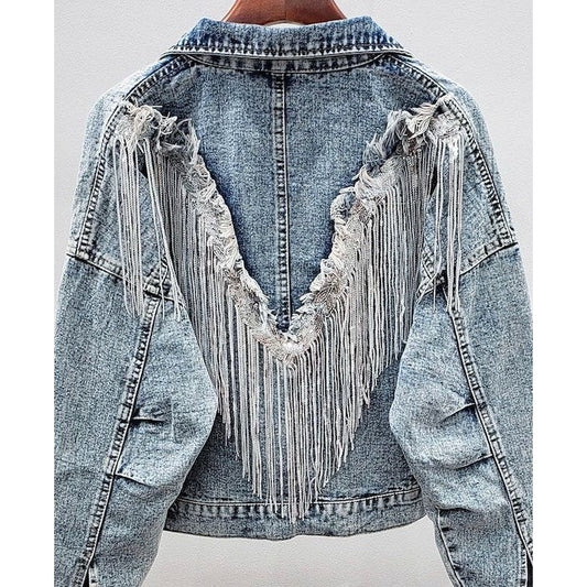 Fringed Denim Jacket