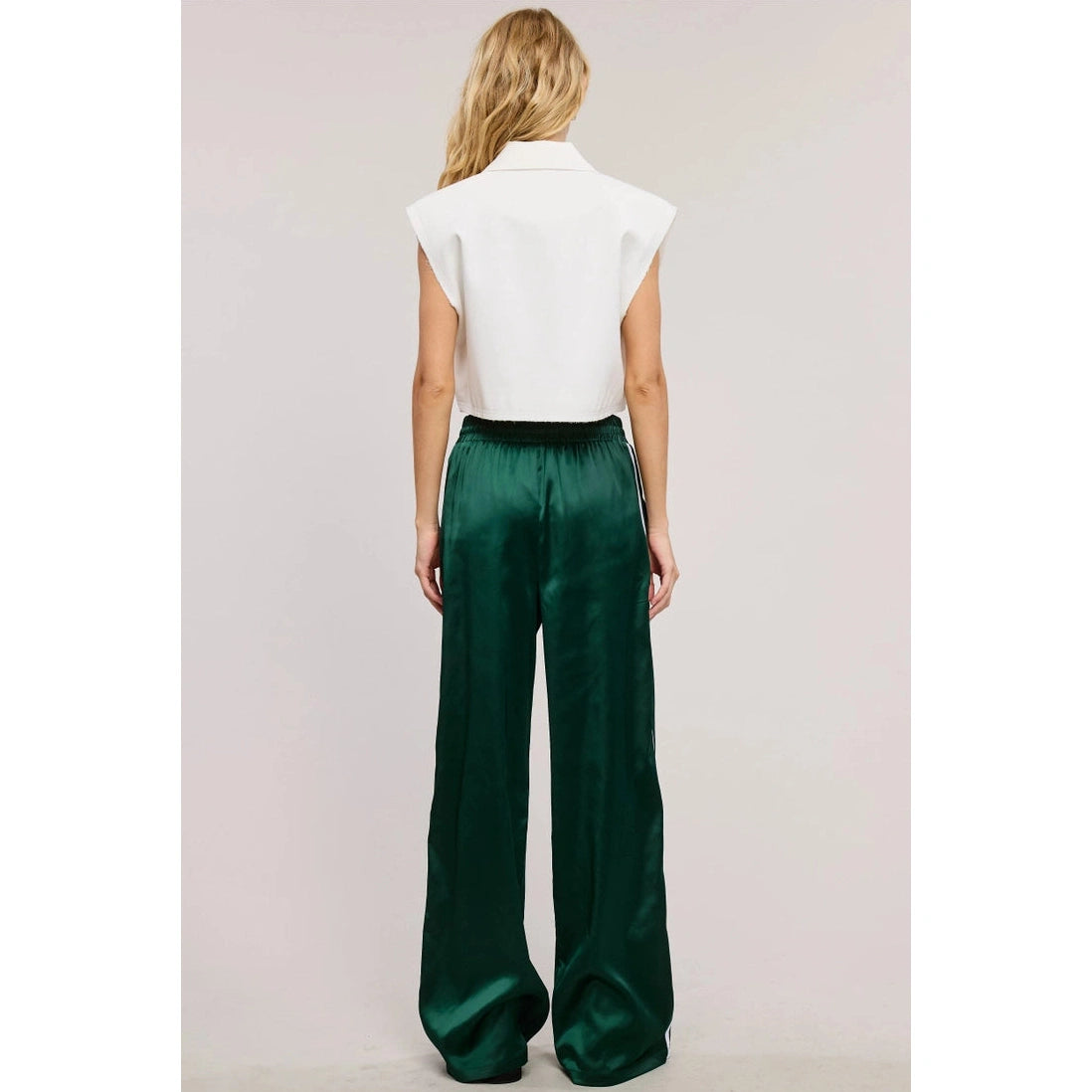 Satin Track Pants