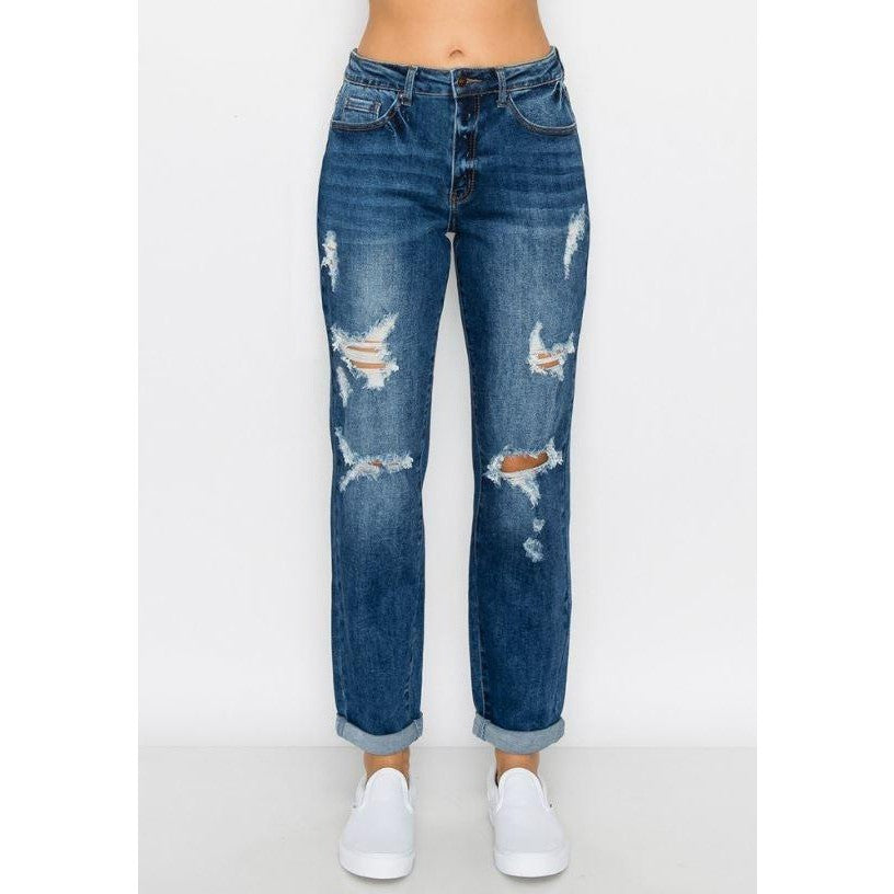 Urban Edge Distressed Skinny Jeans