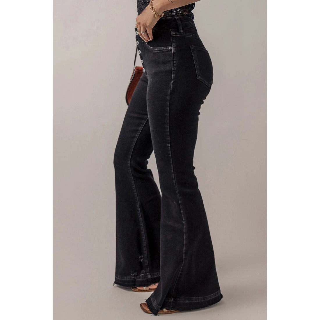 Cascade Flare High-waist Jeans