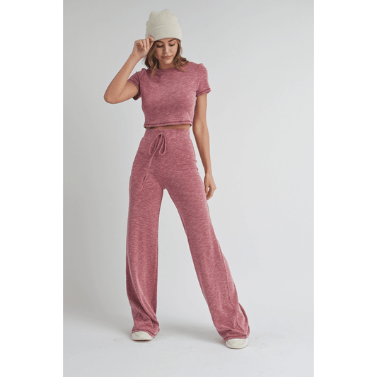 Cozy Heathered Loungewear Set