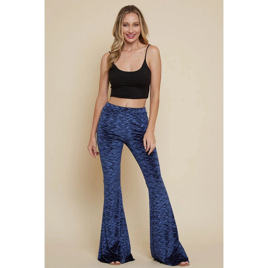 Sapphire Velvet Bell Bottoms