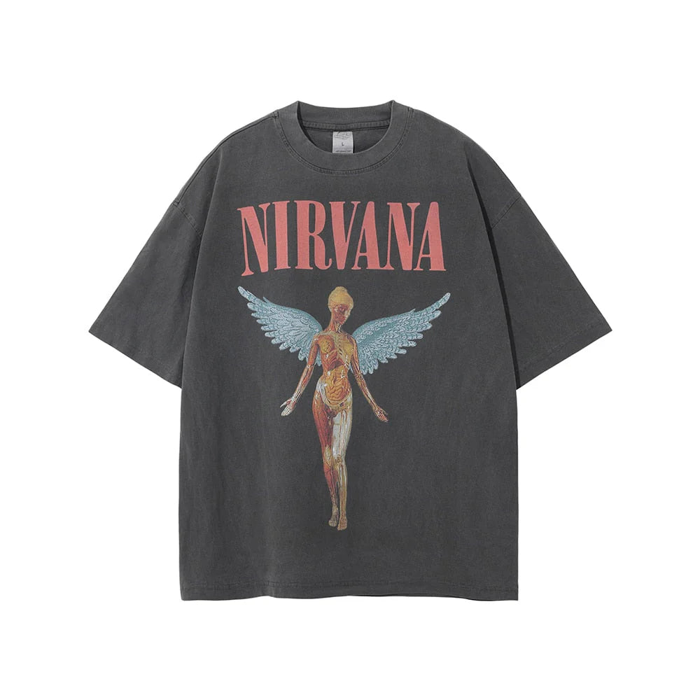 Nirvana Angel Wings Graphic Tee