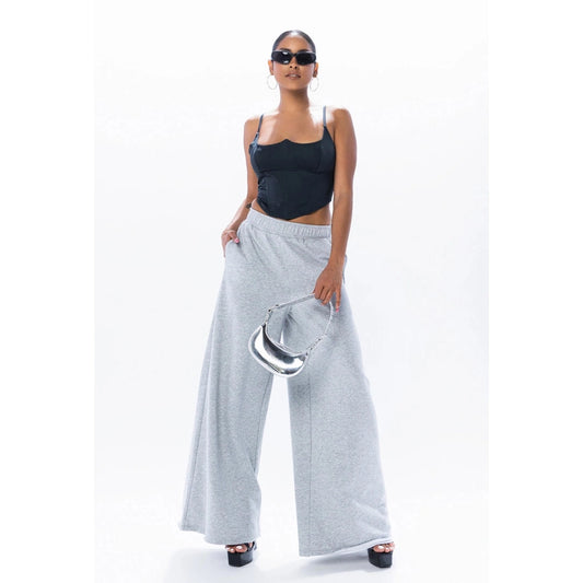 Wide-Leg Lounge Pants