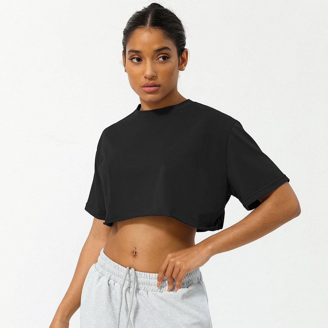 Cropped Casual Tee Collection