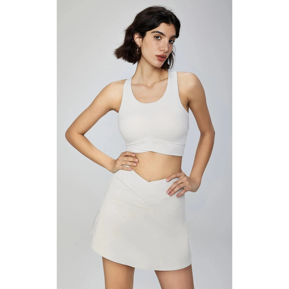 Sleek Activewear Skirt Set