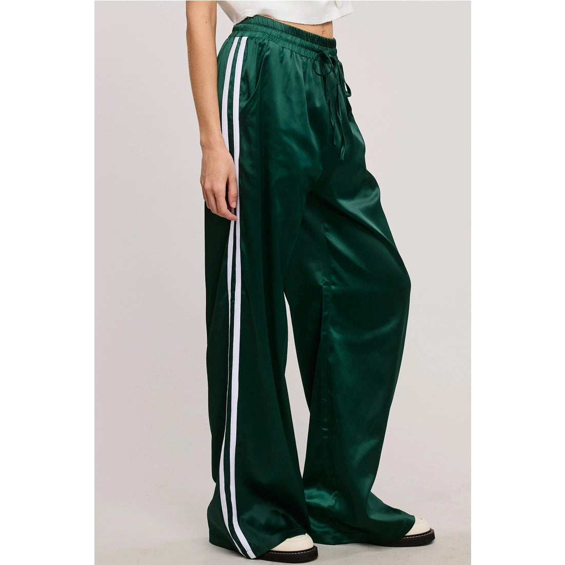 Satin Track Pants