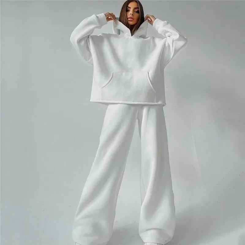 Oversized Wide-Leg Hoodie Set