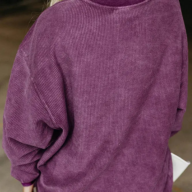 Howdy Corduroy Oversized Sweatshirt