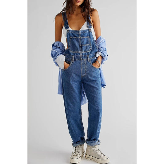 Classic Blue Denim Overalls