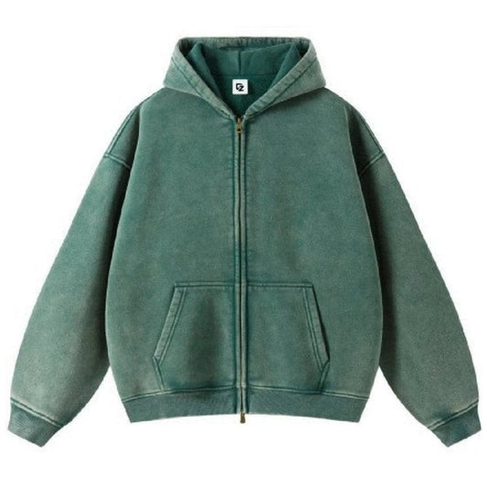 Forest Green Casual Hoodie