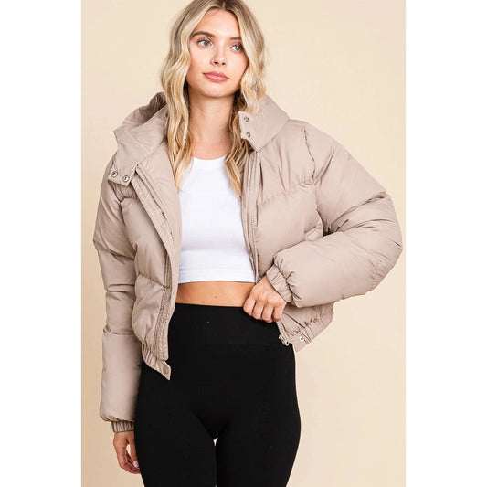 High-Collar Puffer Jacket