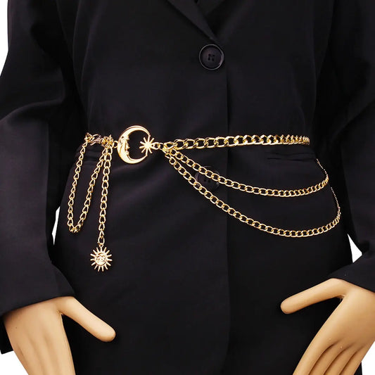 Celestial Charm Waist Chain Belt