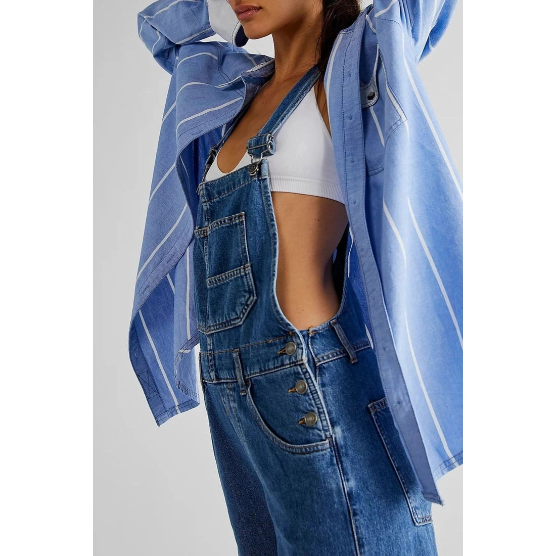 Classic Blue Denim Overalls