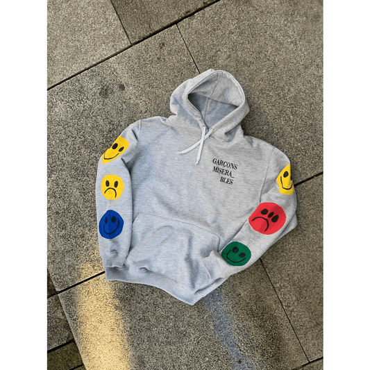 Garçons Miserables Emoticon Hoodie