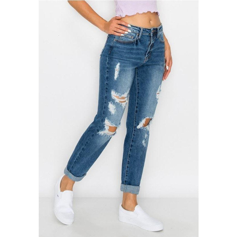 Urban Edge Distressed Skinny Jeans